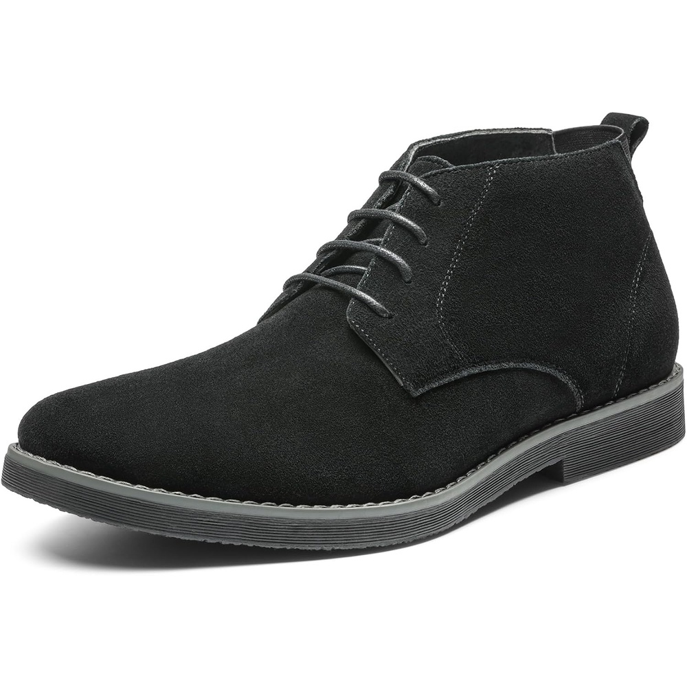 image:imageBruno Marc Mens Classic Suede Dress Chukka BootsBlack