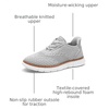 Bruno Marc Boy’s Mesh Dress Sneakers Oxfords(2-grey)