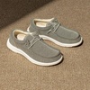 Bruno Marc Men’s Arch Support Casual Slip-on Shoes Loafers(Khaki)