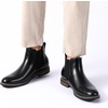 Bruno Marc Men’s Classic Chelsea Ankle Dress Boots(1-black)