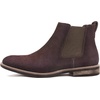 Bruno Marc Men’s Classic Chelsea Ankle Dress Boots(Dark Brown)
