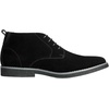 Bruno Marc Men’s Classic Suede Dress Chukka Boots(Black)