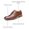 Bruno Marc Men’s Dress Shoes(Prince-3-dark-brown)