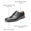 Bruno Marc Men’s Dress Shoes(Wingtip Black)