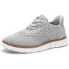 Bruno Marc Boy’s Mesh Dress Sneakers Oxfords(2-grey)