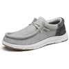 Bruno Marc Men’s Arch Support Casual Slip-on Shoes Loafers(Grey)