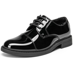 Bruno Marc Boy’s Dress Oxford Formal Shoes(Black-pat)