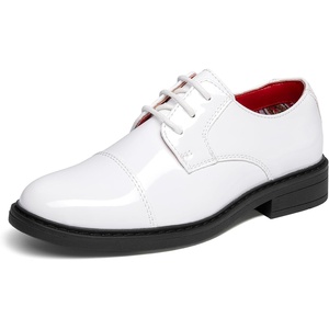 Bruno Marc Boy’s Dress Oxford Formal Shoes(White)