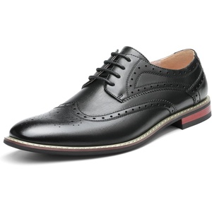 Bruno Marc Men’s Dress Shoes(Wingtip Black)