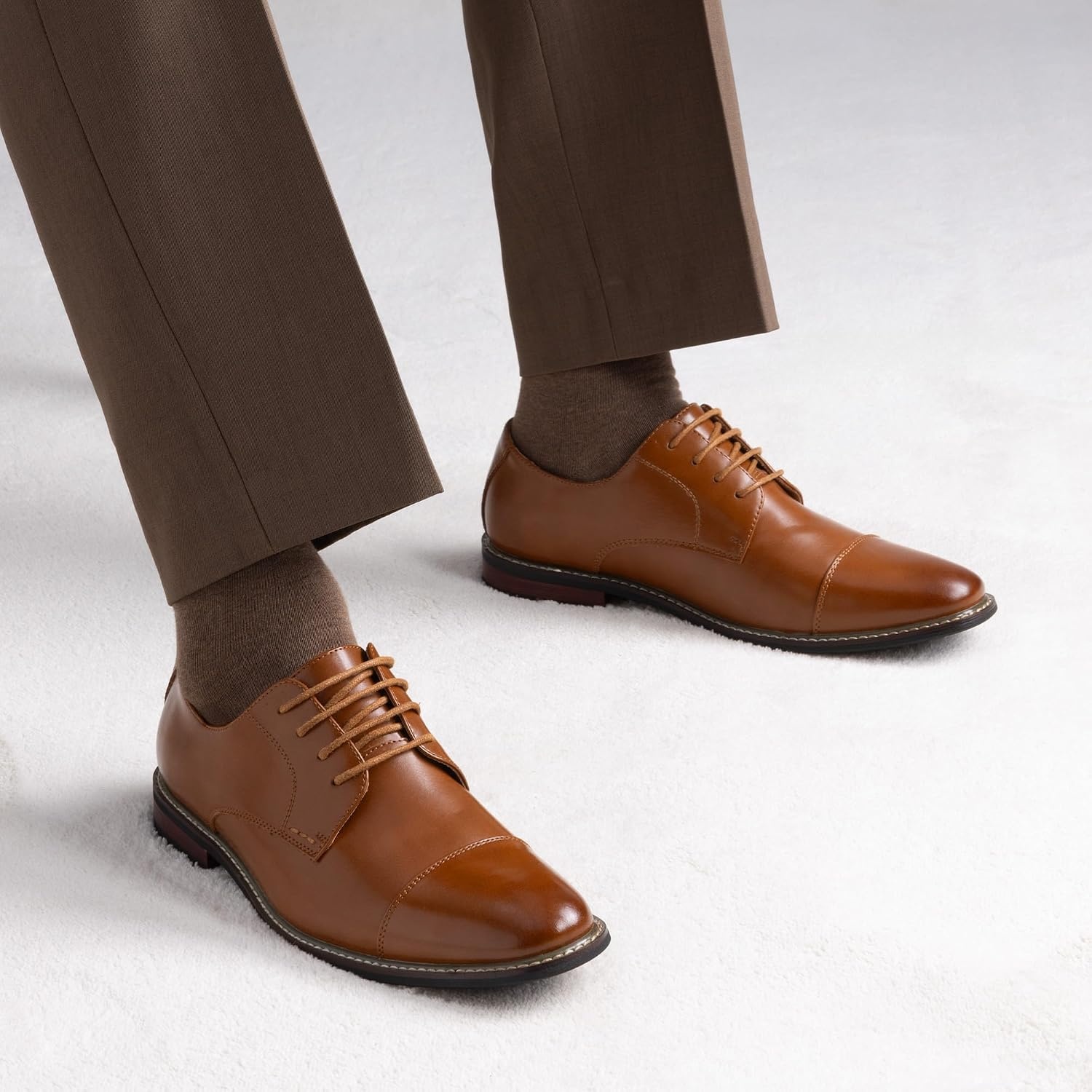 image:imageBruno Marc Mens Classic Modern Oxford Dress ShoesBrown