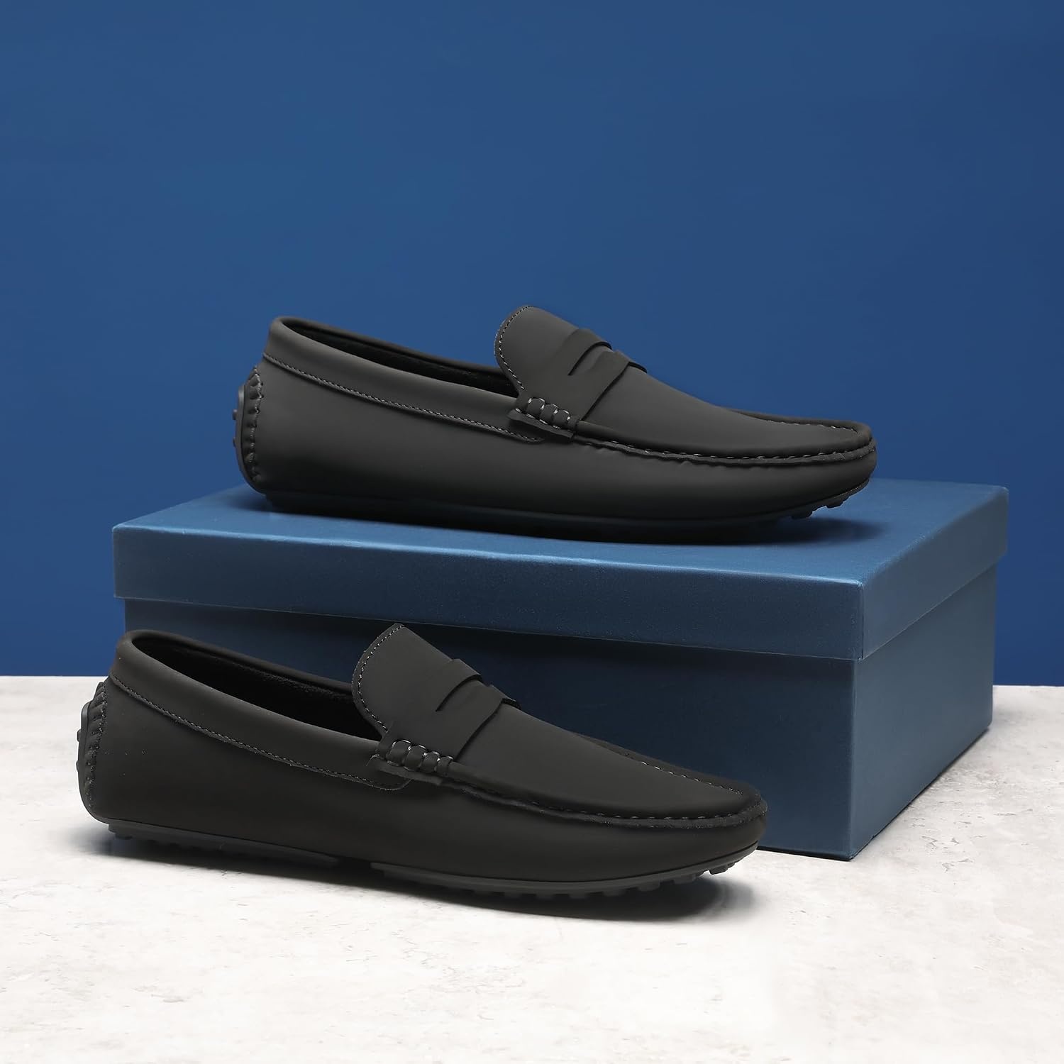 image:imageBruno Marc Mens Slipon Penny Loafers Driving ShoesBlack