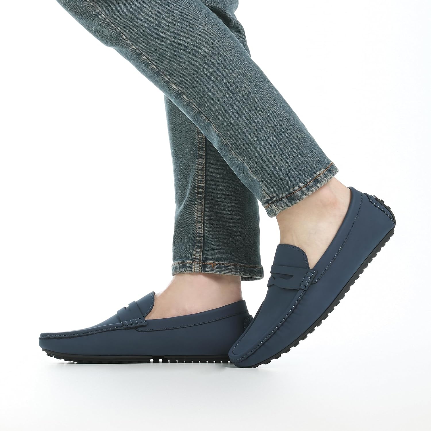 image:imageBruno Marc Mens Slipon Penny Loafers Driving ShoesDark Blue