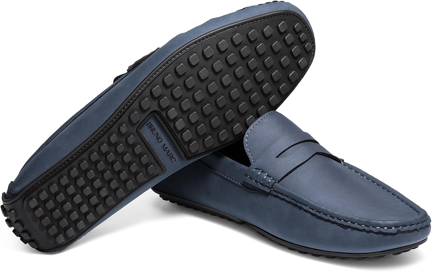 image:imageBruno Marc Mens Slipon Penny Loafers Driving ShoesDark Blue