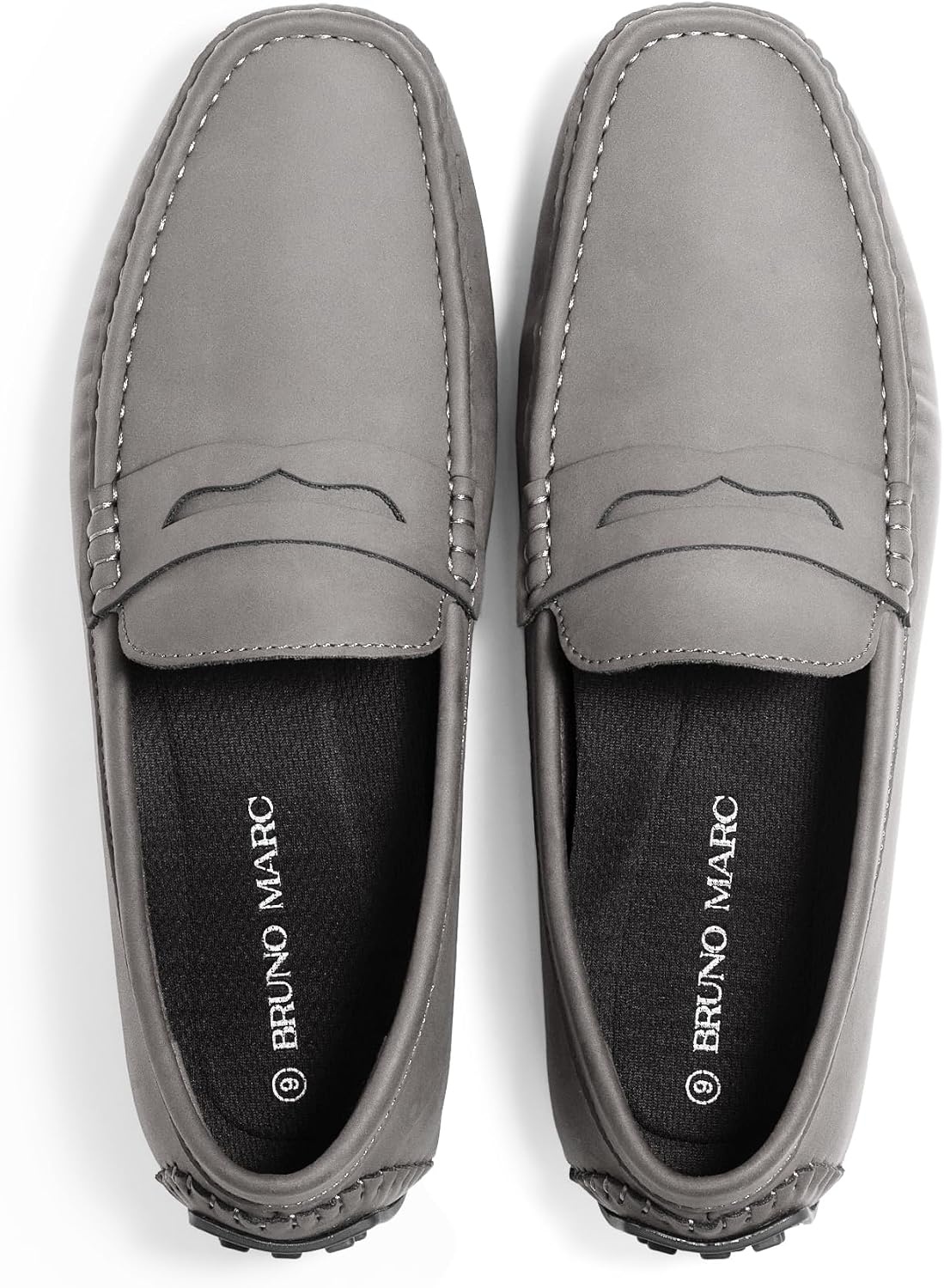 image:imageBruno Marc Mens Slipon Penny Loafers Driving ShoesDark Grey
