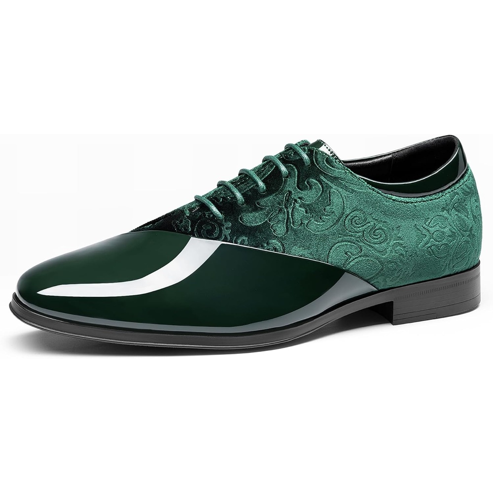 image:imageBruno Marc Mens Dress Tuxedo Patent Formal OxfordDark Green