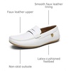 Bruno Marc Men’s Driving Loafers Moccasins Shoes(White)