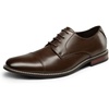 Bruno Marc Men’s Classic Modern Oxford Dress Shoes(Dark Brown)
