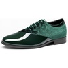 Bruno Marc Men’s Dress Tuxedo Patent Formal Oxford(Dark Green)