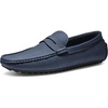 Bruno Marc Men’s Slip-on Penny Loafers Driving Shoes(Dark Blue)