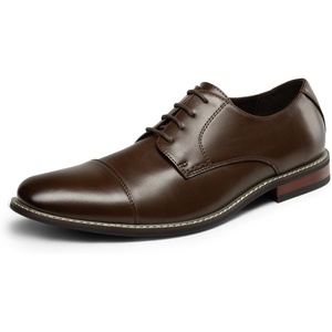 Bruno Marc Men’s Classic Modern Oxford Dress Shoes(Dark Brown)