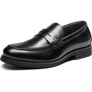 Bruno Marc Men’s Dress Slip-on Penny Loafers Formal Shoes(Black)