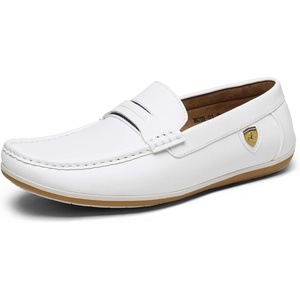 Bruno Marc Men’s Driving Loafers Moccasins Shoes(White)