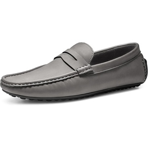 Bruno Marc Men’s Slip-on Penny Loafers Driving Shoes(Dark Grey)