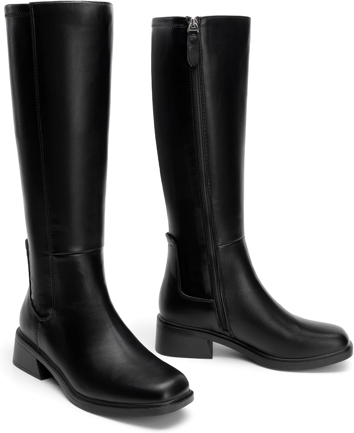 image:imageDREAM PAIRS Womens Knee High Riding Tall BootsBlack