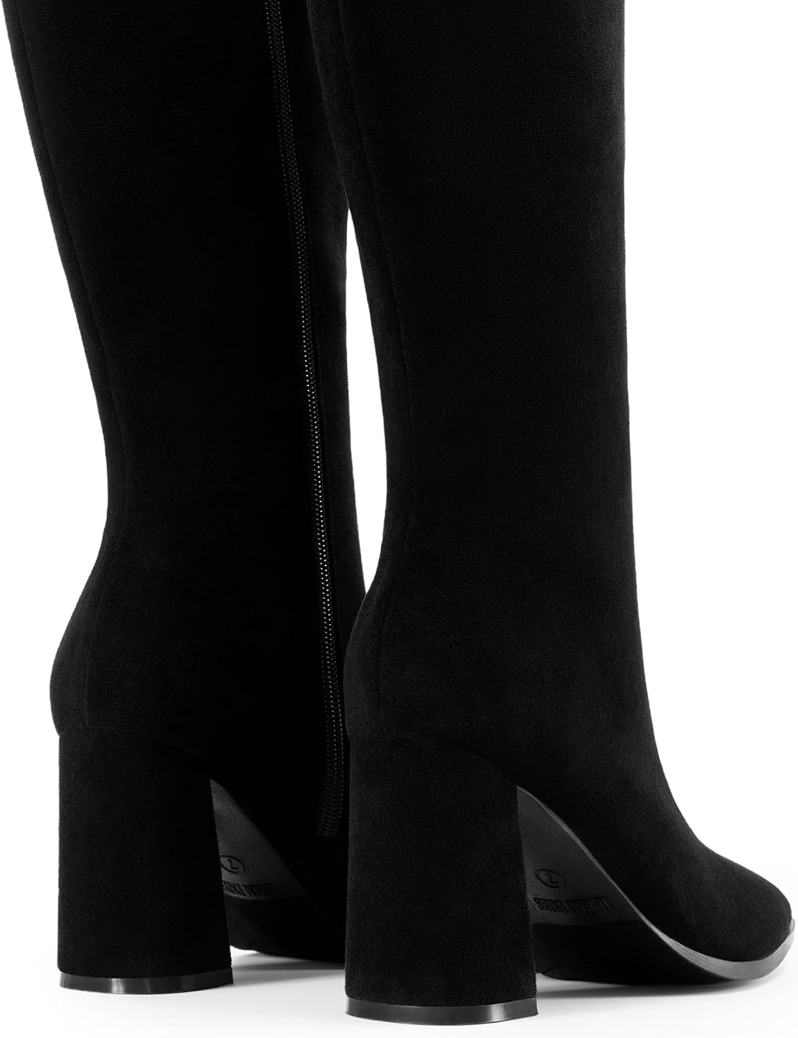 image:imageDREAM PAIRS Womens Knee High Square Toe Heel BootsAll Black