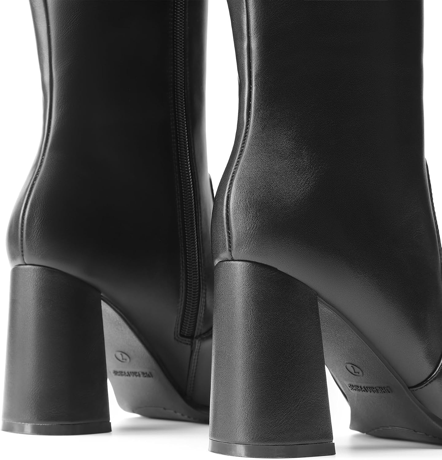image:imageDREAM PAIRS Womens Knee High Square Toe Heel BootsBlack