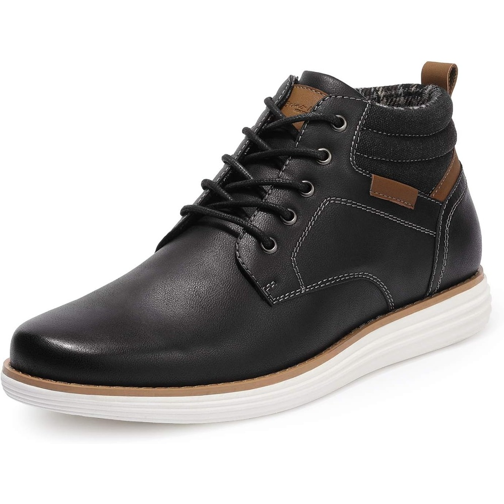 image:imageBruno Marc Mens Mid Top Chukka Sneaker Dress BootBlack