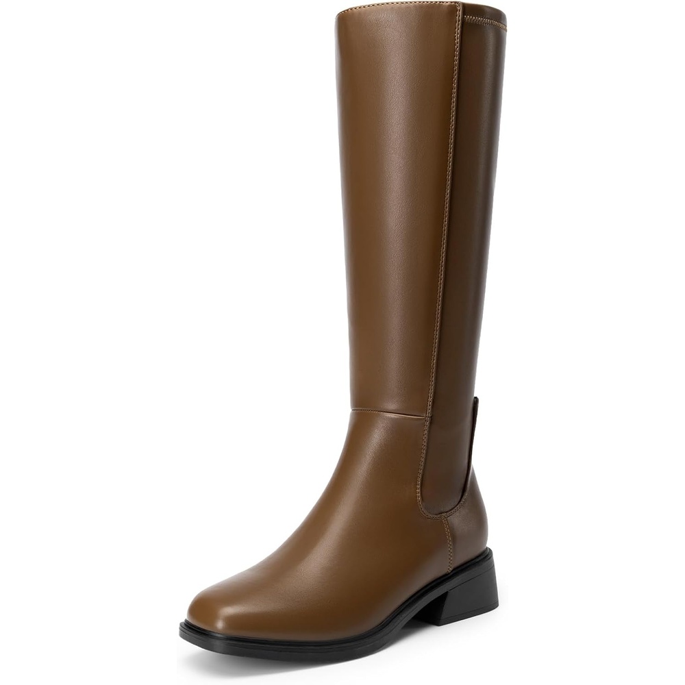 image:imageDREAM PAIRS Womens Knee High Riding Tall BootsKhaki