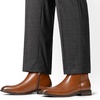Bruno Marc Men’s Chelsea Boots Zip Ankle Dress Boot(Brown)