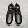 Bruno Marc Men’s Mid Top Chukka Sneaker Dress Boot(Black)