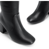 DREAM PAIRS Women’s Gogo Boots Square Toe Knee High Boots(Black)