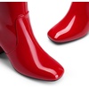 DREAM PAIRS Women’s Gogo Boots Square Toe Knee High Boots(Red)