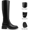 DREAM PAIRS Women’s Knee High Riding Tall Boots(Black)