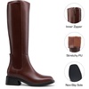 DREAM PAIRS Women’s Knee High Riding Tall Boots(Brown)