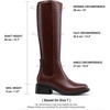 DREAM PAIRS Women’s Knee High Riding Tall Boots(Brown)
