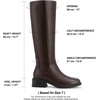 DREAM PAIRS Women’s Knee High Riding Tall Boots(Dark Brown)