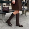 DREAM PAIRS Women’s Knee High Riding Tall Boots(Dark Brown)