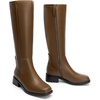DREAM PAIRS Women’s Knee High Riding Tall Boots(Khaki)