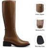 DREAM PAIRS Women’s Knee High Riding Tall Boots(Khaki)