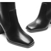 DREAM PAIRS Women’s Knee High Square Toe Heel Boots(Black)