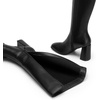 DREAM PAIRS Women’s Knee High Square Toe Heel Boots(Black-pu)