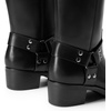 DREAM PAIRS Women’s Motorcycle Knee High Boots(Black)