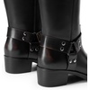 DREAM PAIRS Women’s Motorcycle Knee High Boots(Black/Brown)
