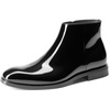 Bruno Marc Men’s Chelsea Boots Zip Ankle Dress Boot(All Black)
