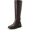 DREAM PAIRS Women’s Knee High Riding Tall Boots(Dark Brown)