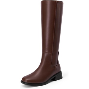 DREAM PAIRS Women’s Knee High Riding Tall Boots(Brown)